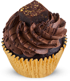 Vegan Chocolate Brownie Cupcake